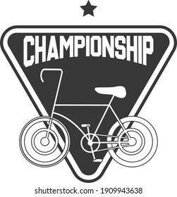 Bicycle Outline Creative Abstract Transportation Manual Logo