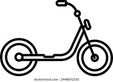 Bicycle outline icon vector illustration