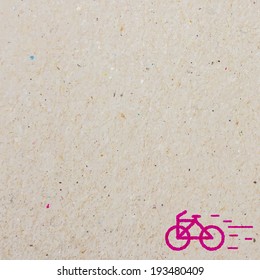 Bicycle and paper