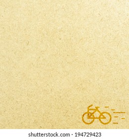 Bicycle and paper 