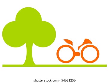 bicycle in the park