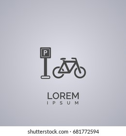 bicycle parking icon