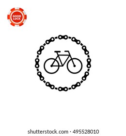 Bicycle parking simple icon