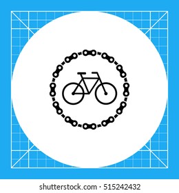 Bicycle parking simple icon