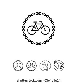 Bicycle parking simple icon