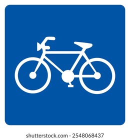 Bicycle Parking Symbol Sign, Vector Illustration, Isolate On White Background Label .EPS10