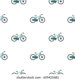 Bicycle pattern seamless flat style for web vector illustration