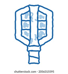 Bicycle Pedal sketch icon vector. Hand drawn blue doodle line art Bicycle Pedal Sign. isolated symbol illustration