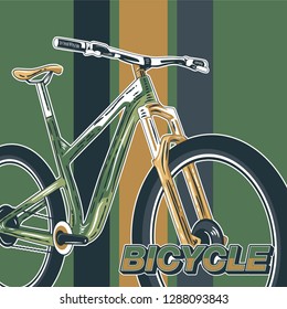 Bicycle Poster Vector Illustration - Vector