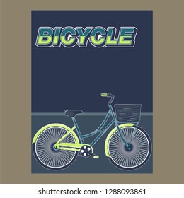 Bicycle Poster Vector Illustration - Vector