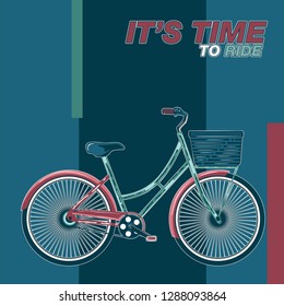 Bicycle Poster Vector Illustration - Vector
