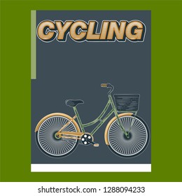 Bicycle Poster Vector Illustration - Vector