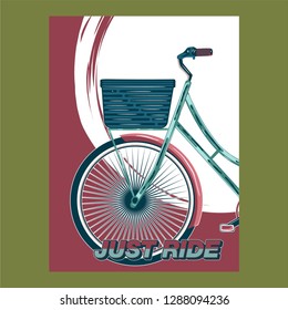 Bicycle Poster Vector Illustration - Vector