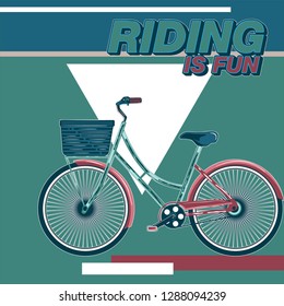 Bicycle Poster Vector Illustration - Vector