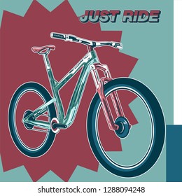 Bicycle Poster Vector Illustration - Vector