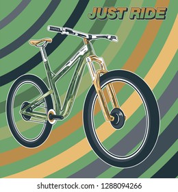 Bicycle Poster Vector Illustration - Vector
