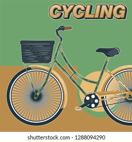 Bicycle Poster Vector Illustration - Vector