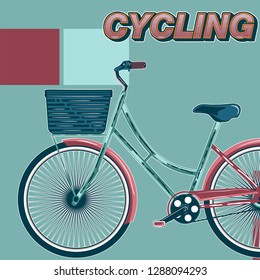Bicycle Poster Vector Illustration - Vector