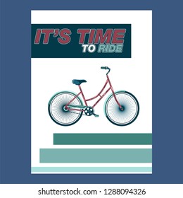 Bicycle Poster Vector Illustration - Vector