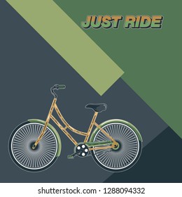 Bicycle Poster Vector Illustration - Vector