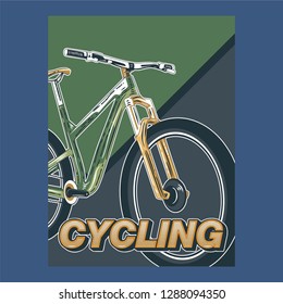 Bicycle Poster Vector Illustration - Vector