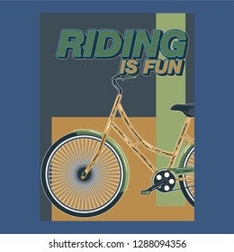 Bicycle Poster Vector Illustration - Vector