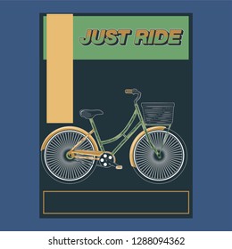 Bicycle Poster Vector Illustration - Vector