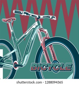 Bicycle Poster Vector Illustration - Vector