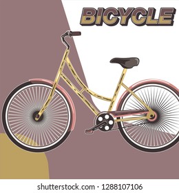 Bicycle Poster Vector Illustration - Vector