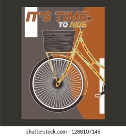 Bicycle Poster Vector Illustration - Vector