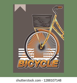 Bicycle Poster Vector Illustration - Vector