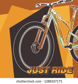 Bicycle Poster Vector Illustration - Vector
