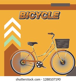Bicycle Poster Vector Illustration - Vector