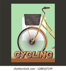 Bicycle Poster Vector Illustration - Vector