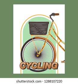 Bicycle Poster Vector Illustration - Vector
