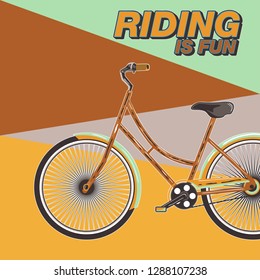 Bicycle Poster Vector Illustration - Vector