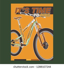 Bicycle Poster Vector Illustration - Vector