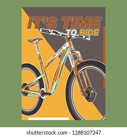 Bicycle Poster Vector Illustration - Vector