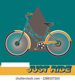 Bicycle Poster Vector Illustration - Vector