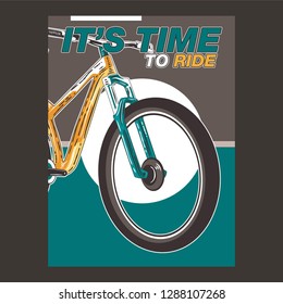 Bicycle Poster Vector Illustration - Vector