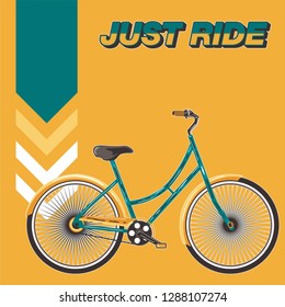 Bicycle Poster Vector Illustration - Vector