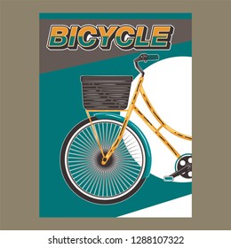 Bicycle Poster Vector Illustration - Vector