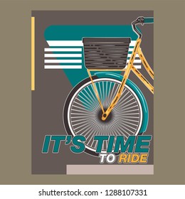Bicycle Poster Vector Illustration - Vector