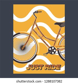 Bicycle Poster Vector Illustration - Vector