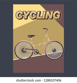 Bicycle Poster Vector Illustration - Vector