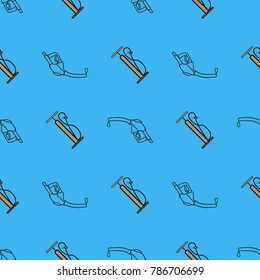 Bicycle pump. Gas pump silhouette. Pattern. Vector illustration. Can be used for backgrounds, websites, brochures, postcards, etc.