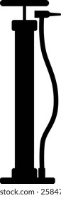 Bicycle pump icon. Car air pump sign. flat style.