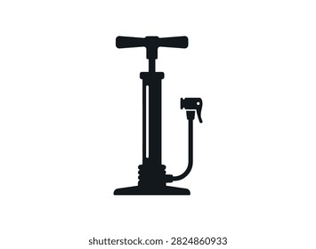Bicycle Pump Icon – Cycling Tool, Tire Inflation Symbol
