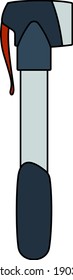 Bicycle Pump Icon. Editable Outline With Color Fill Design. Vector Illustration.
