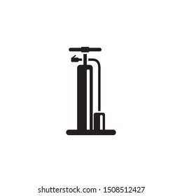 Bicycle pump icon isolated on white background
